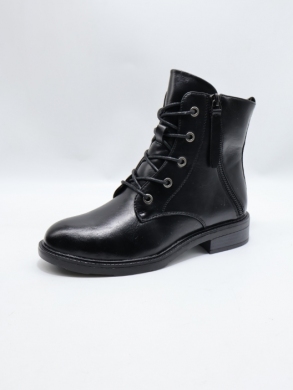Botki damskie ocieplane na płaskim (36-41) YCC-75 BLACK