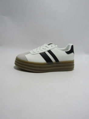 Buty sportowe damskie na płaskim (36-41) ZY-616 WH/BLA