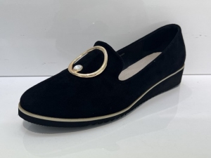 Półbuty damskie na koturnie (36-41) GD-FL668A BLACK