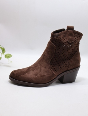 Botki damskie na obcasie (36-41) H260 BROWN