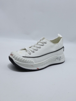 Trampki damskie na płaskim (36-41) 11100-8 WHITE