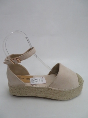 Sandały Damskie na koturnie (36-41) 199-11 BEIGE