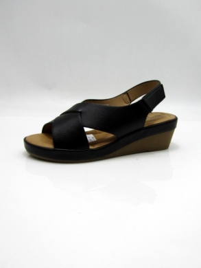 Sandały damskie na koturnie (36-41) 4019 BLACK