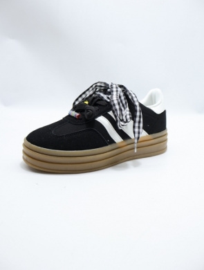 Buty sportowe damskie na płaskim (36-41) I526 BLACK