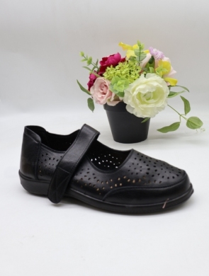 Półbuty damskie na płaskim (39-43) DX8115 BLACK