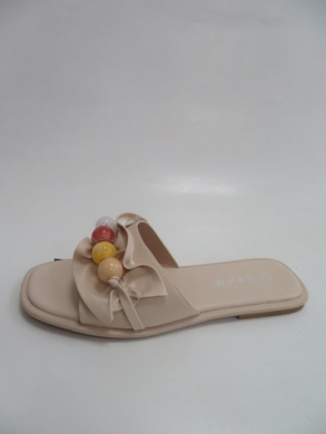 Klapki damskie na płaskim (36-41) QQ368 BEIGE