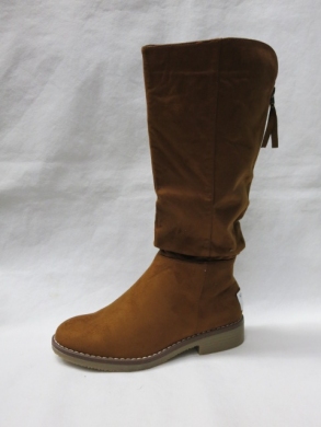 Kozaki damskie na płaskim (36-41) 8B935 CAMEL