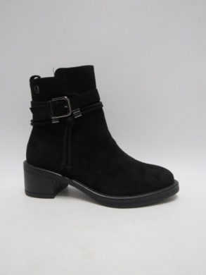 Botki damskie ocieplane na obcasie (36-41) 2612 BLACK