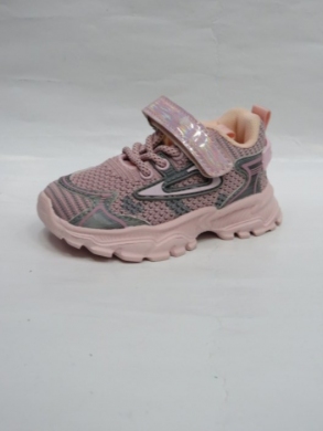 Buty sportowe dziewczęce (20-25) E107 PINK/GREY