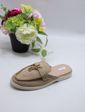 Klapki damskie na płaskim (36-41) B-201 KHAKI