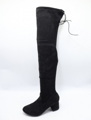 Kozaki damskie na obcasie (36-41) H8-206 BLACK