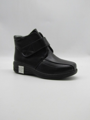 Botki damskie ocieplane na płaskim (37-42) M9903 BLACK