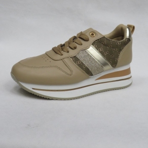Buty sportowe damskie na koturnie (36-41) BB211 KHAKI