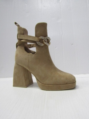 Botki damskie na obcasie (36-41) RQ463 KHAKI