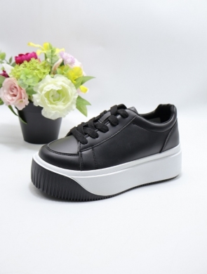Buty sportowe damskie na płaskim (36-41) PL358 BLACK