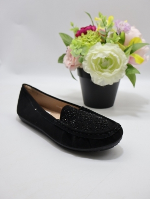 Mokasyny damskie na płaskim (36-40) TY-80 BLACK