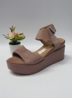Sandały damskie na koturnie (36-41) B-9011 PINK
