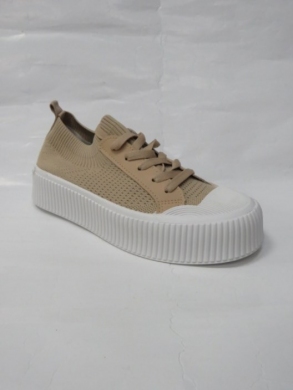 Trampki damskie na koturnie (36-41) AB950 KHAKI
