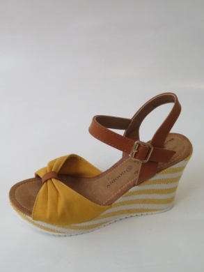 Sandały Damskie na koturnie (36-41) FL1059 YELLOW
