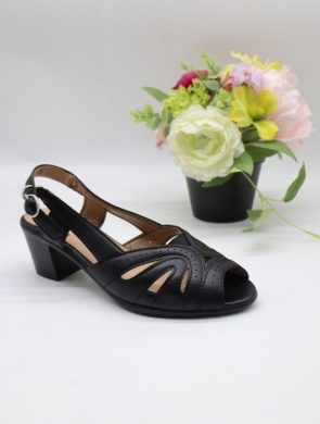 Sandały damskie na obcasie (36-41) A3878 BLACK