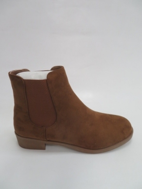 Botki damskie jesienne na płaskim (36-41) LE-521 BROWN