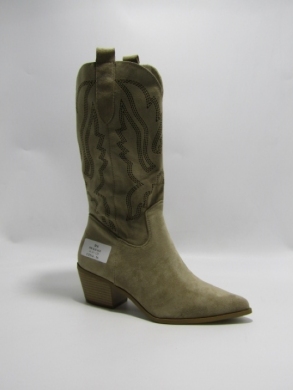 Kozaki damskie na obcasie (36-41) 558 KHAKI