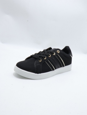 Buty sportowe damskie na płaskim (36-41) DD-318 BLACK