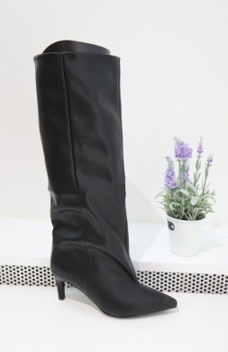 Kozaki damskie na szpilce (36-41) LA3155 BLACK