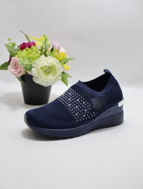 Buty sportowe damskie na koturnie (36-41) 0589 NAVY