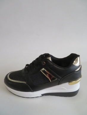 Buty sportowe damskie na koturnie (36-41) 8030 BLACK