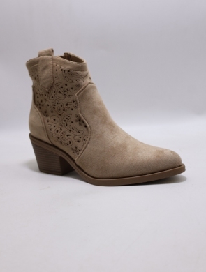 Botki damskie na obcasie (36-41) H258 KHAKI