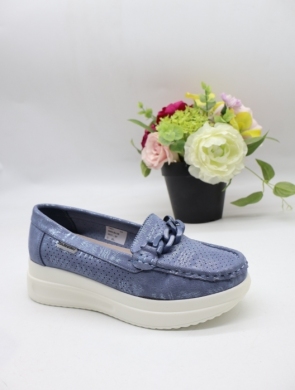 Mokasyny damskie na płaskim (36-41) 0665 BLUE