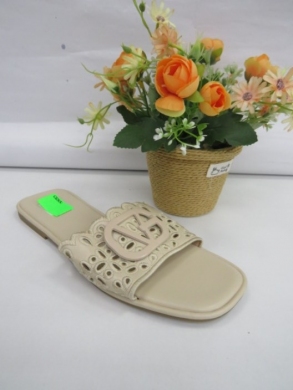 Klapki damskie na płaskim (36-41) 5269 BEIGE