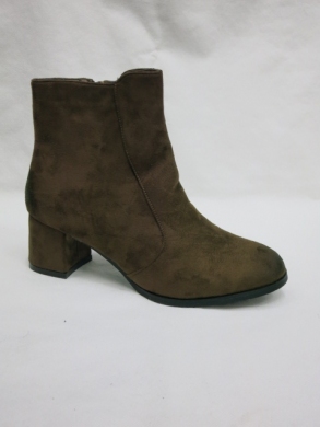 Botki damskie ocieplane na obcasie (36-41) A45 KHAKI
