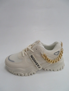Buty sportowe damskie na płaskim (36-41) 121 BEIGE
