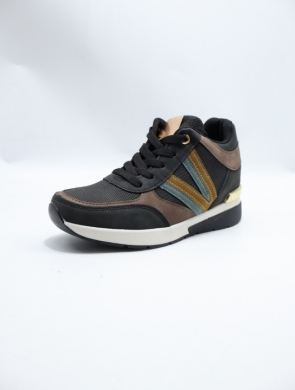 Buty sportowe damskie na płaskim (36-41) KK-386 BLACK