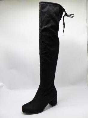 Kozaki damskie na obcasie (36-41) LH108 BLACK
