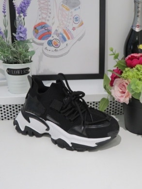 Buty sportowe damskie na płaskim (36-41) A88-121 BLACK