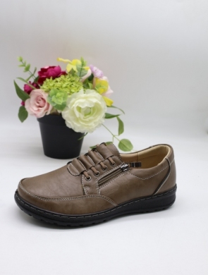 Półbuty damskie na płaskim (36-42) 26123-11 KHAKI