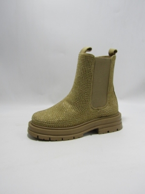 Botki damskie na płaskim (36-41) LL1900 KHAKI