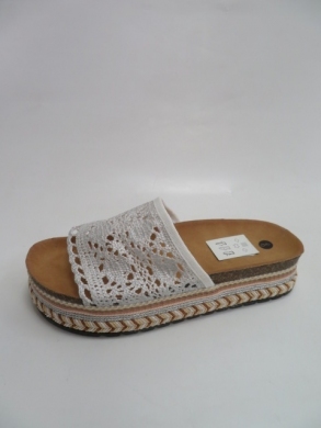 Klapki damskie na koturnie (36-41) YT-19 WHITE