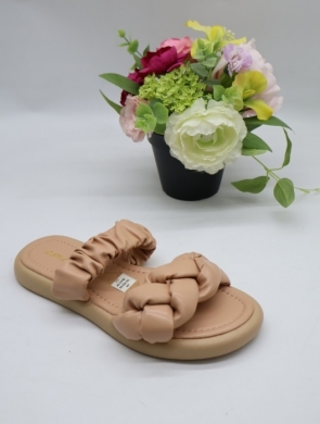 Klapki damskie na płaskim (36-41) TC1230 KHAKI
