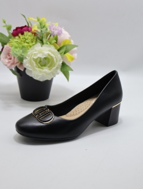 Czółenki damskie na obcasie (36-41) 1759 BLACK