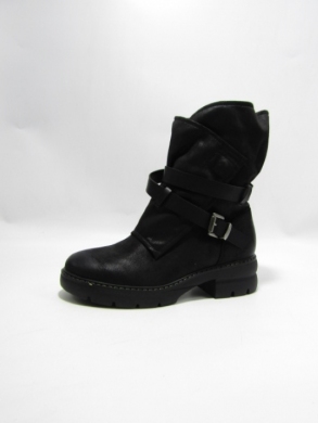 Botki damskie na płaskim (36-41) 7823 BLACK