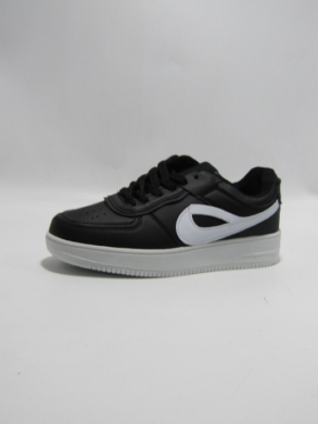 Buty sportowe damskie na płaskim (36-41) DN89-8 BL/WHITE