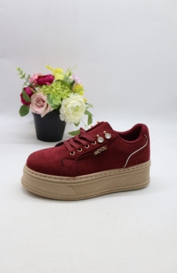 Buty sportowe damskie na płaskim (36-41) 6612 RED