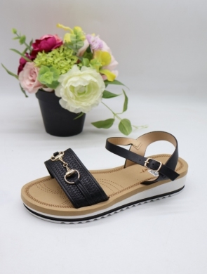 Sandały damskie na płaskim (36-41) 8002A BLACK