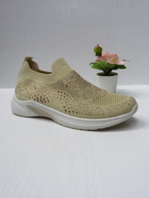 Buty sportowe damskie na płaskim (36-41) 12-07 BEIGE