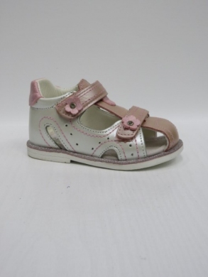 Sandały dziewczęce (19-24) AB273 WHITE/PINK