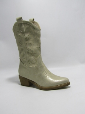 Kozaki damskie na obcasie (36-41) HQ358 GOLD